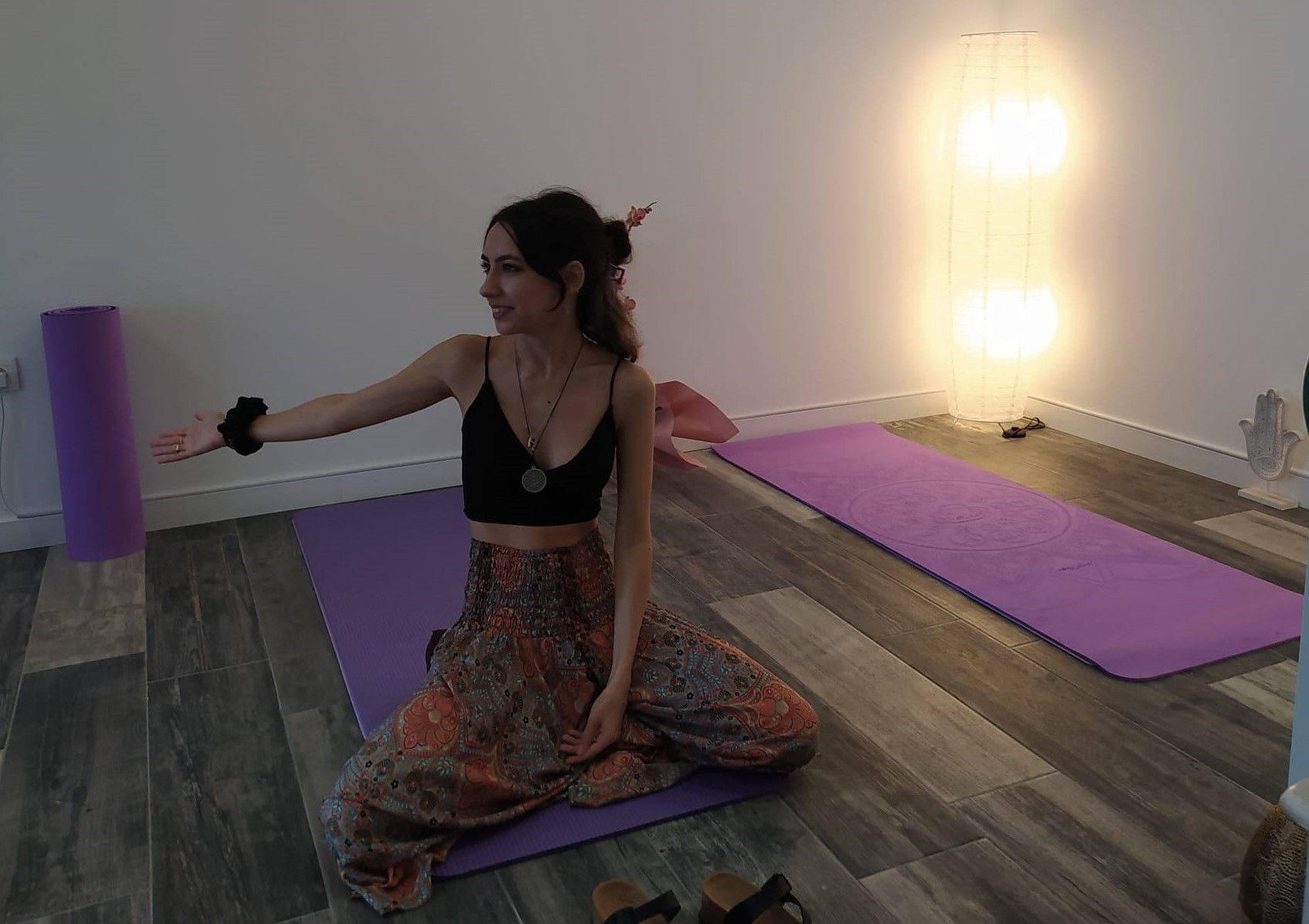 Paz y relajación en yoga Nabi